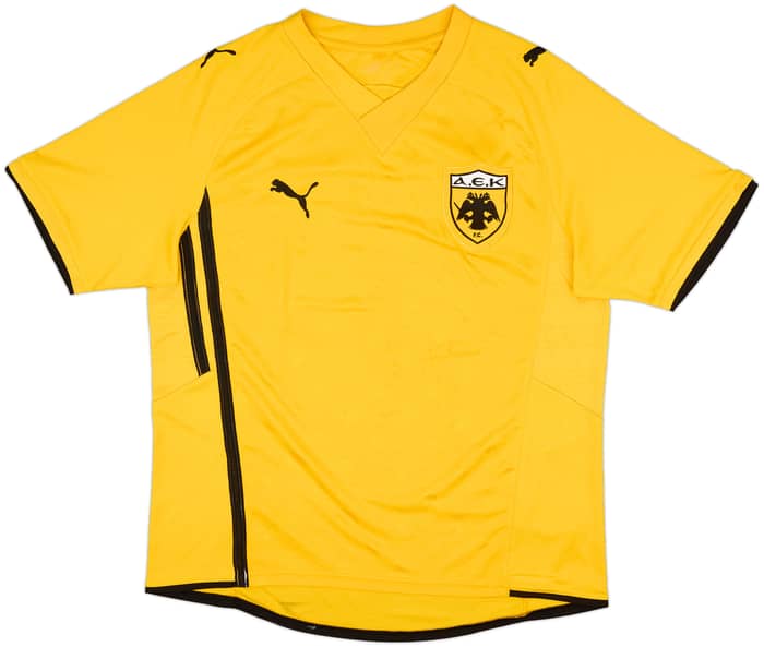 2009-10 AEK Athens Home Shirt - 5/10 - (L)