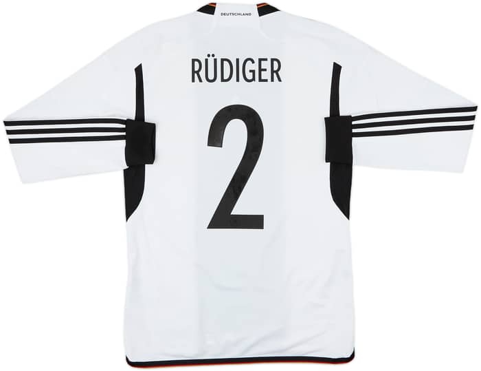 2022-23 Germany Home L/S Shirt Rudiger #2 - 8/10 - (S)