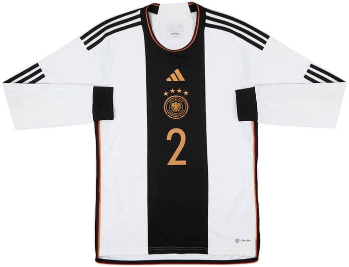 2022-23 Germany Home L/S Shirt Rudiger #2 - 8/10 - (S)