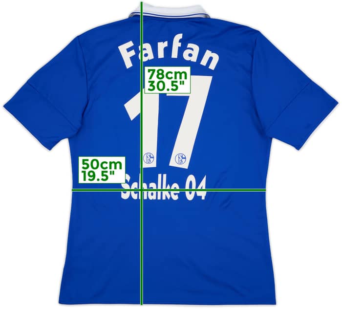 2010-12 Schalke Home Shirt Farfan #17 - 5/10 - (L)