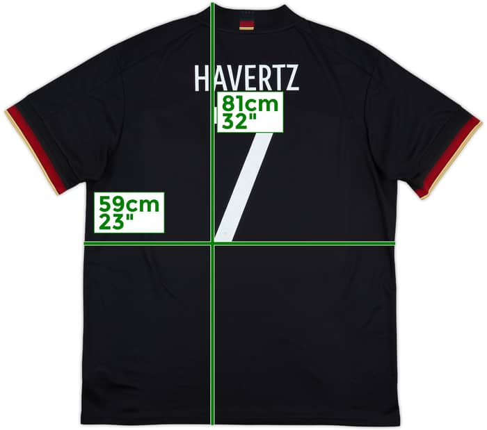 2020-21 Germany Away Shirt Havertz #7 - 9/10 - (XL)
