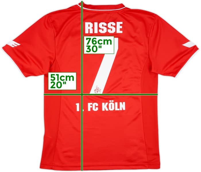 2014-15 FC Koln Away Shirt Risse #7 - 9/10 - (L)