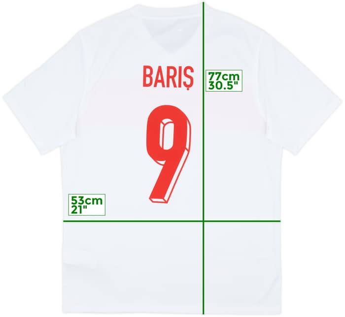 2024-25 Turkey Home Shirt Baris #9 - 7/10 - (L)