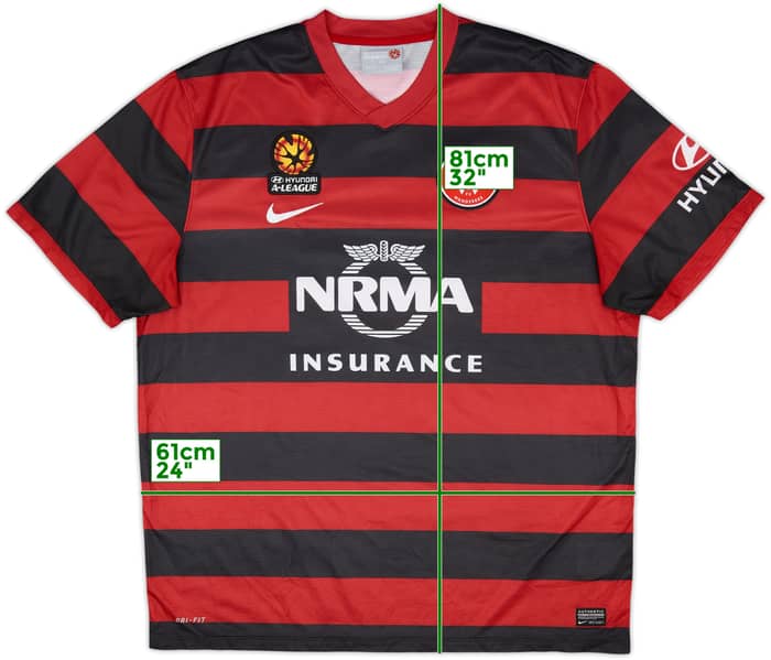 2014-15 Western Sydney Wanderers Home Shirt - 10/10 - (XXL)