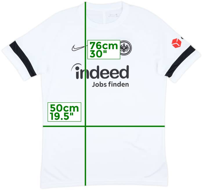 2021-22 Eintracht Frankfurt Nike Staff Issue Training Shirt LT - 9/10 - (L)