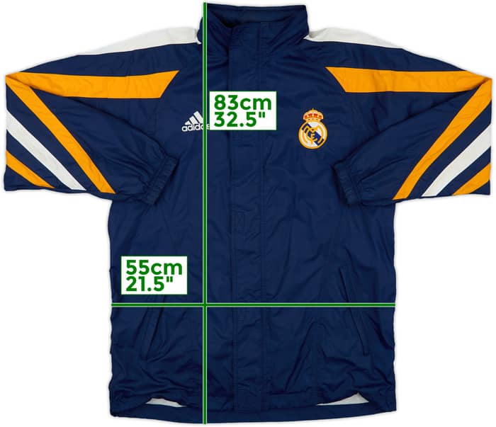 1998-99 Real Madrid adidas Hooded Rain Jacket - 7/10 - (S)