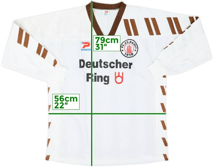 1992-93 St Pauli Home L/S Shirt - 10/10 - (XL)