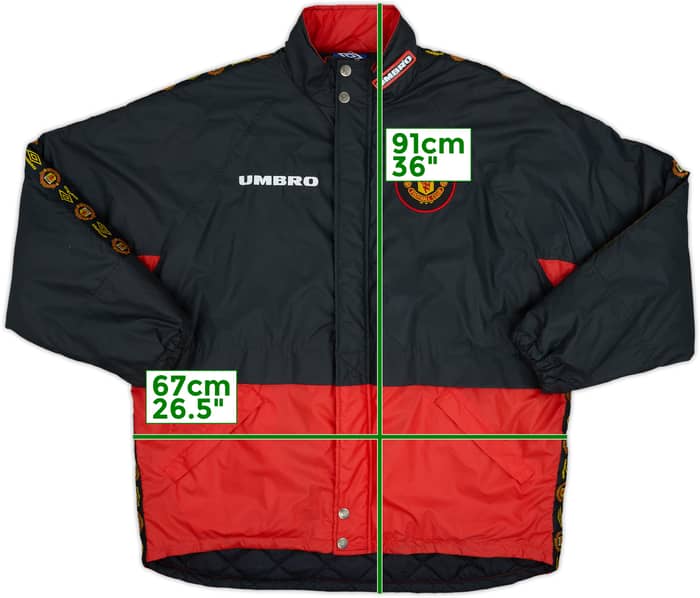 1994-95 Manchester United Umbro Bench Coat - 8/10 - (XL)