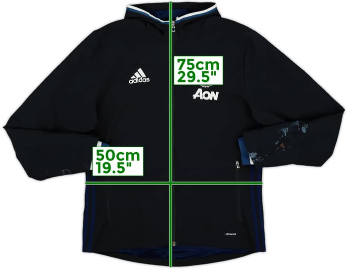 2016-17 Manchester United adidas Hooded Track Jacket - 3/10 - (M)
