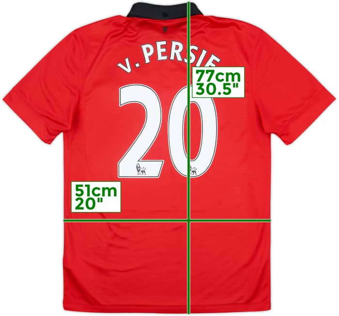 2013-14 Manchester United Home Shirt V.Persie #20 - 7/10 - (M)