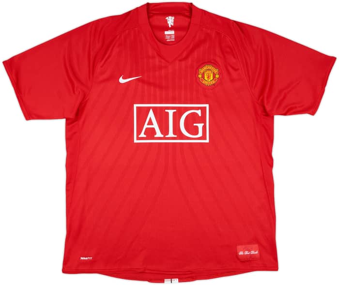 2007-09 Manchester United Home Shirt Vidic #15 - 7/10 - (XL)