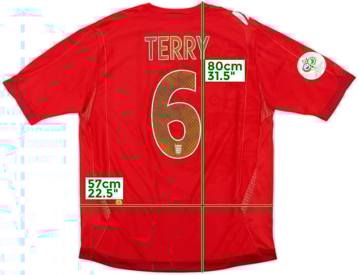 2006-08 England Away Shirt Terry #6 - 5/10 - (XL)