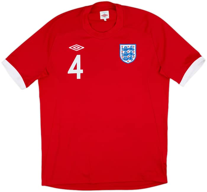 2010-11 England Away Shirt Gerrard #4 - 8/10 - (L)