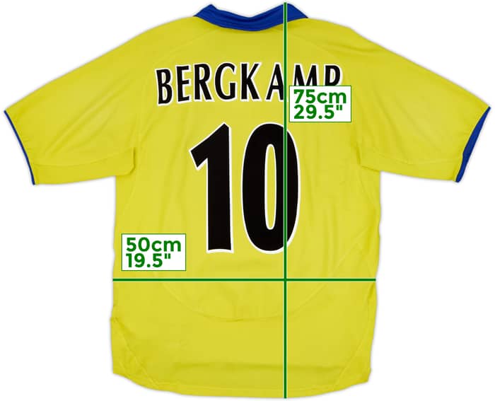 2003-05 Arsenal Away Shirt Bergkamp #10 - 5/10 - (M)