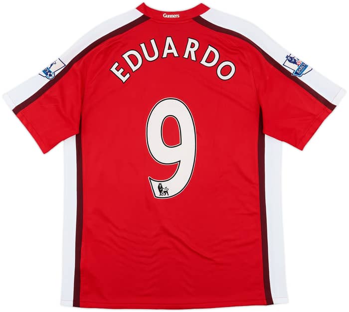 2008-10 Arsenal Home Shirt Eduardo #9 - 8/10 - (L)
