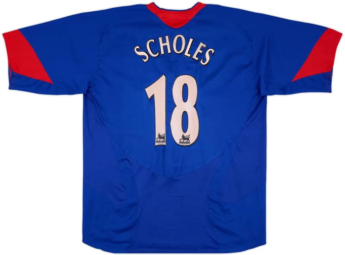 2005-06 Manchester United Away Shirt Scholes #18 - 6/10 - (XL)