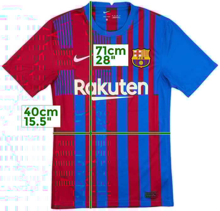 2021-22 Barcelona Home Shirt - 8/10 - (XS)