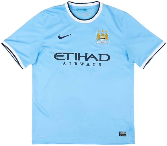2013-14 Manchester City Home Shirt A.Negredo #9 - 8/10 - (L)