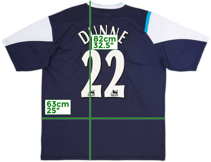 2005-06 Manchester City Away Shirt Dunne #22 - 8/10 - (XL)