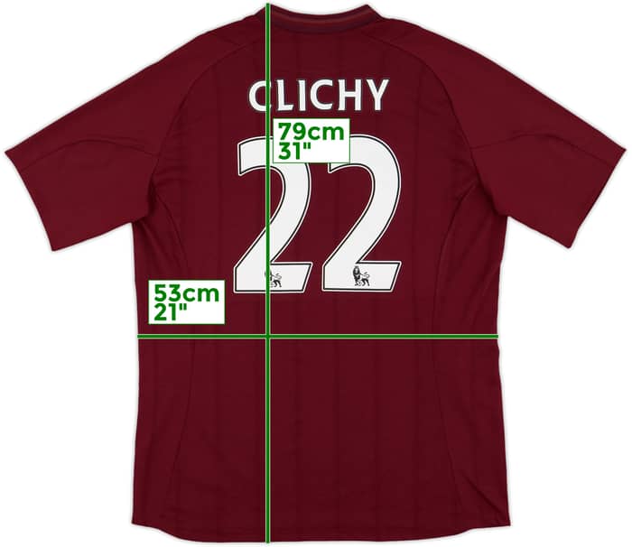 2012-13 Manchester City Away Shirt Clichy #22 - 9/10 - (L)