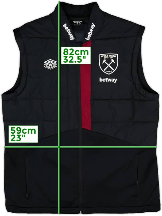 2018-19 West Ham Umbro Gilet - 9/10 - (XXL)