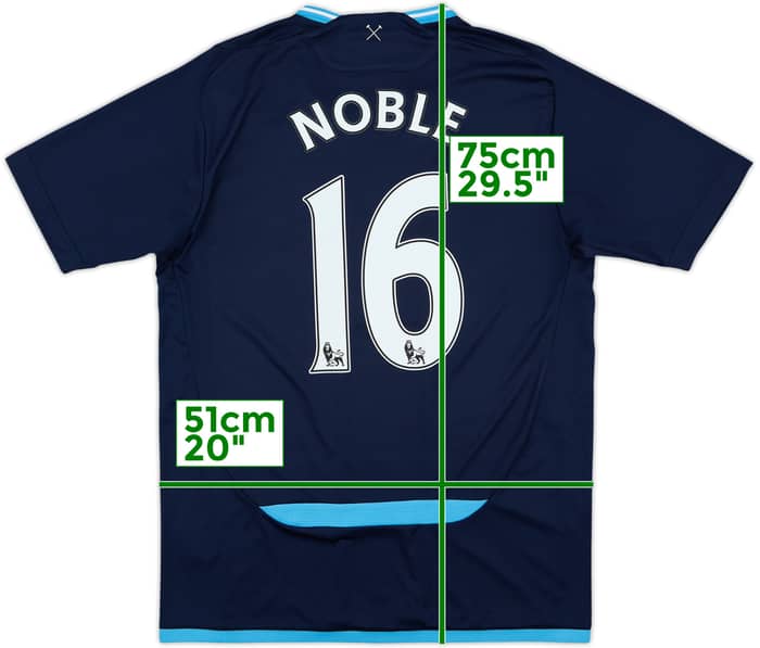 2009-10 West Ham Away Shirt Noble #16 - 10/10 - (M)
