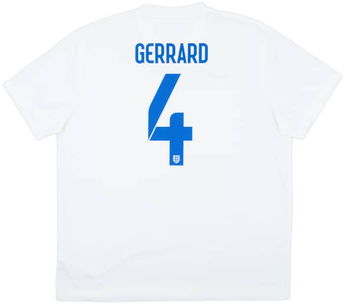 2014-15 England 'Brazil' Home Shirt Gerrard #4 - 9/10 - (XXL)