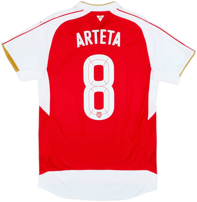 2015-16 Arsenal Home Shirt Arteta #8 - 8/10 - (M)