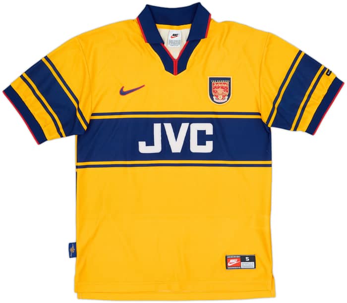 1997-99 Arsenal Away Shirt Bergkamp #10 - 9/10 - (S)