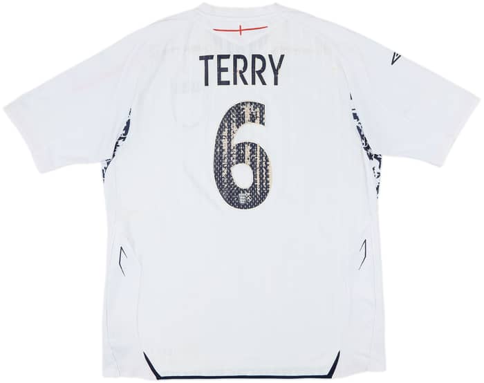 2007-09 England Home Shirt Terry #6 - 4/10 - (XL)