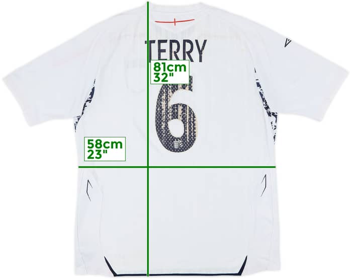 2007-09 England Home Shirt Terry #6 - 4/10 - (XL)