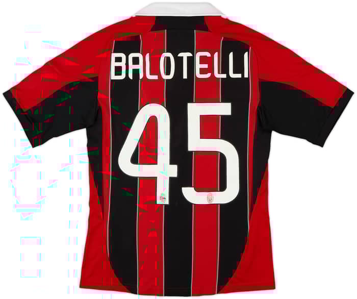 2012-13 AC Milan Home Shirt Balotelli #45 - 4/10 - (S)