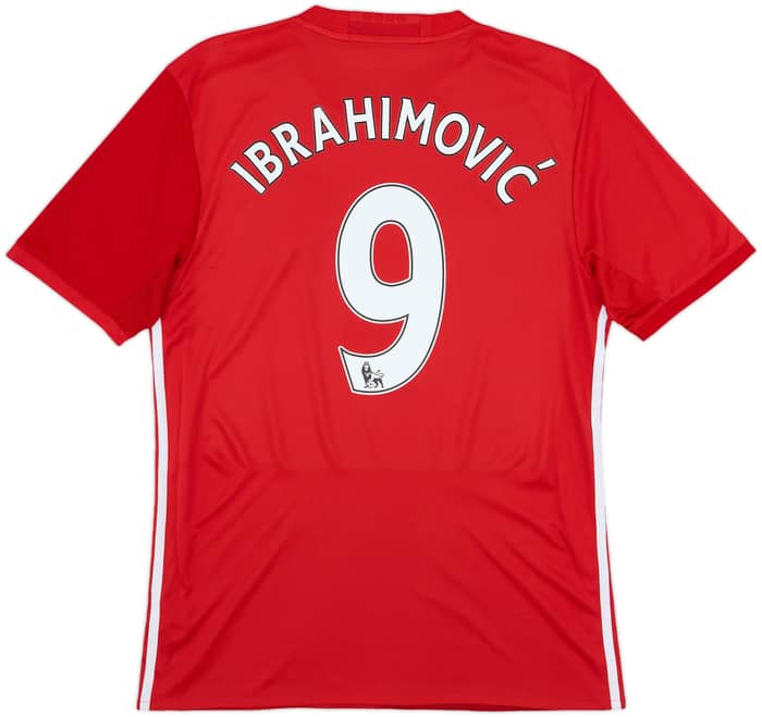 2016-17 Manchester United Home Shirt Ibrahimovic #9 - 6/10 - (M)