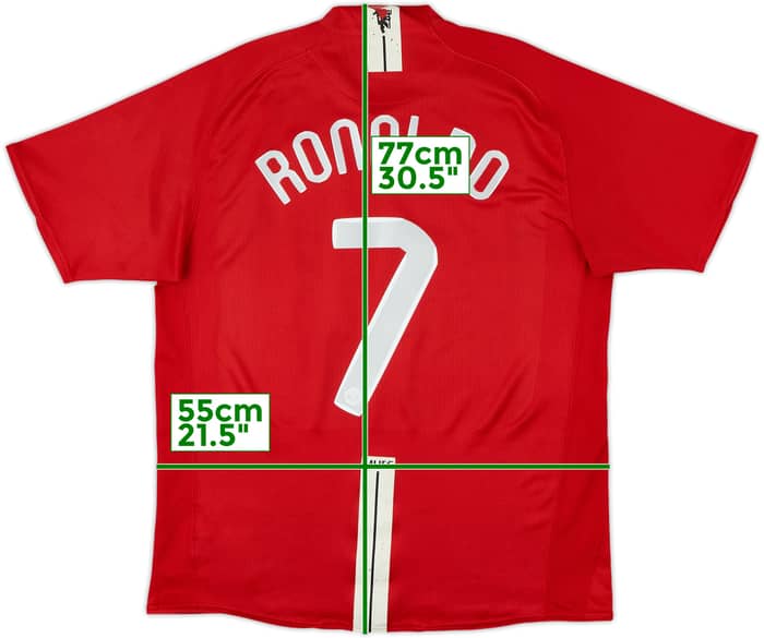 2007-09 Manchester United Home Shirt Ronaldo #7 - 6/10 - (L)