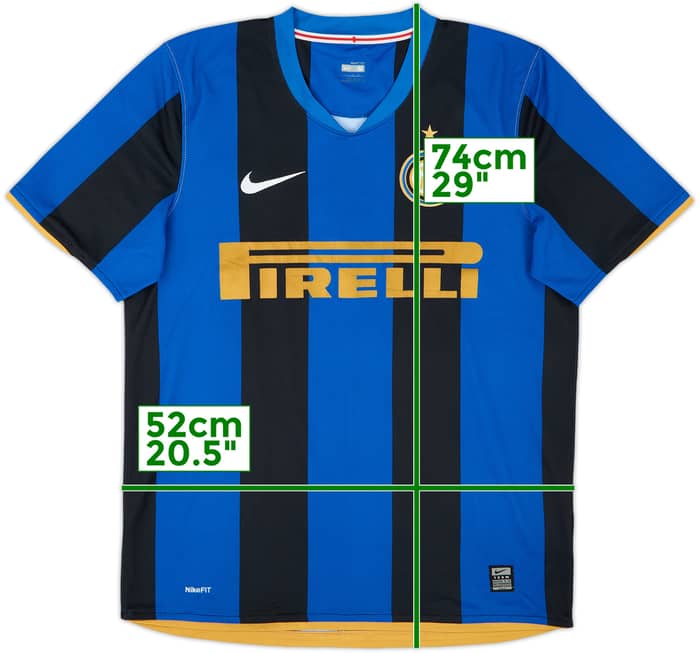 2008-09 Inter Milan Home Shirt #4 - 6/10 - (M)