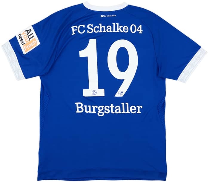 2018-19 Schalke Home Shirt Burgstaller #19 - 6/10 - (L)