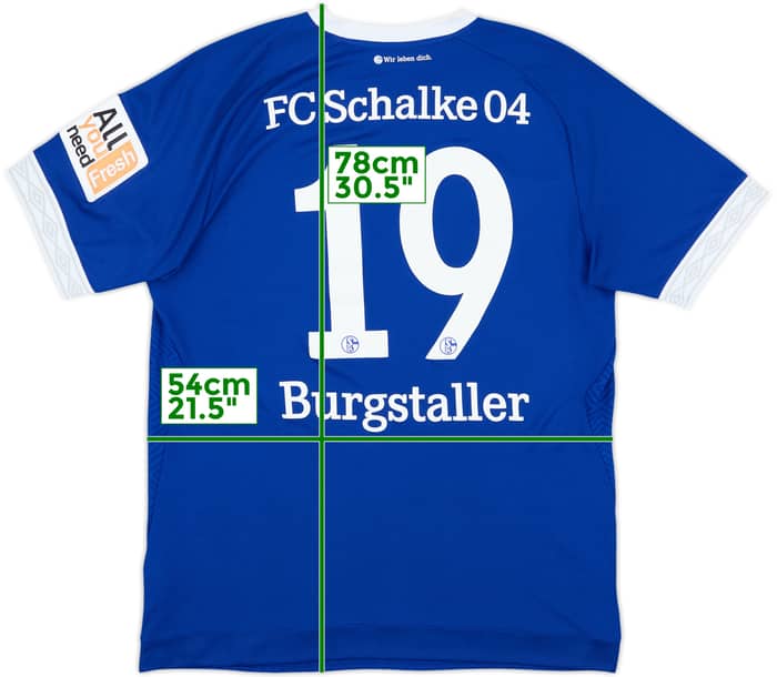 2018-19 Schalke Home Shirt Burgstaller #19 - 6/10 - (L)