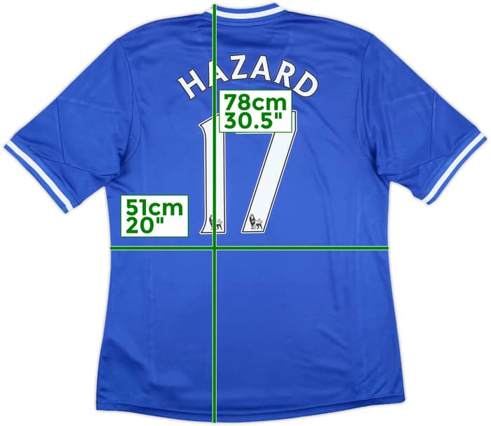 2013-14 Chelsea Home Shirt Hazard #17 - 6/10 - (L)