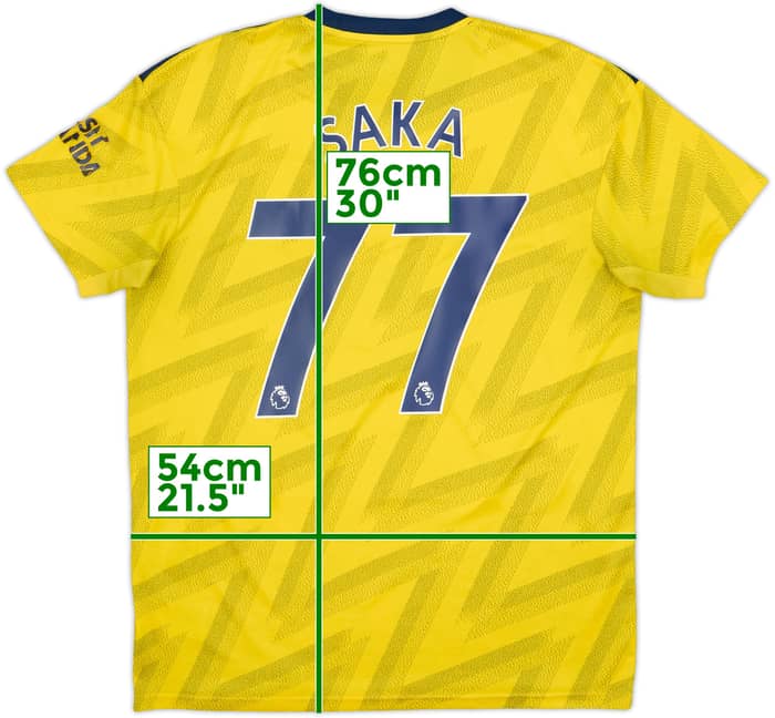 2019-20 Arsenal Away Shirt Saka #77 - 5/10 - (L)