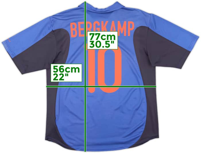 2000-02 Netherlands Away Shirt Bergkamp #10 - 6/10 - (L)
