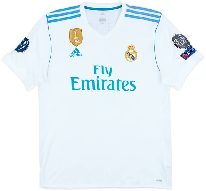 2017-18 Real Madrid Authentic Home Shirt - 4/10 - (XL)