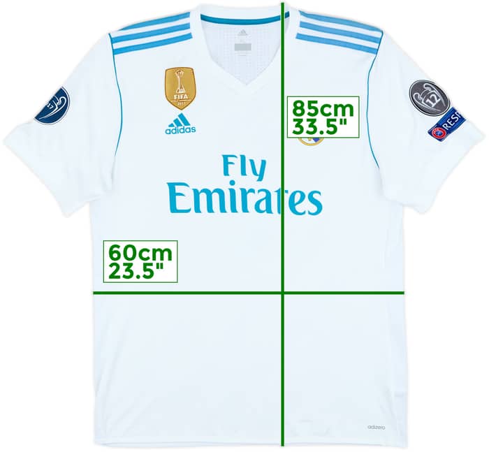 2017-18 Real Madrid Authentic Home Shirt - 4/10 - (XL)