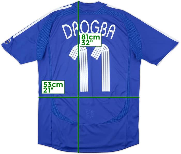 2006-08 Chelsea Home Shirt Drogba #11 - 6/10 - (M)