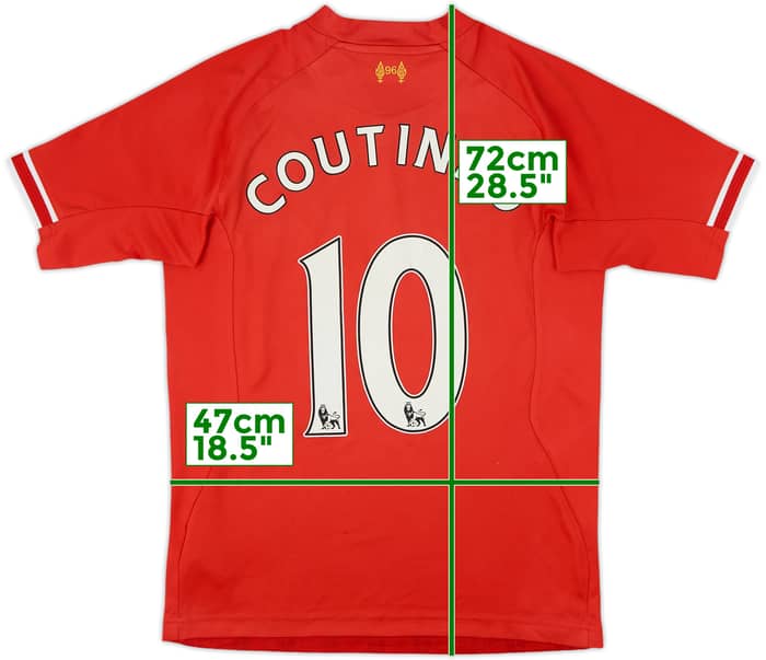 2013-14 Liverpool Home Shirt Coutinho #10 - 6/10 - (S)