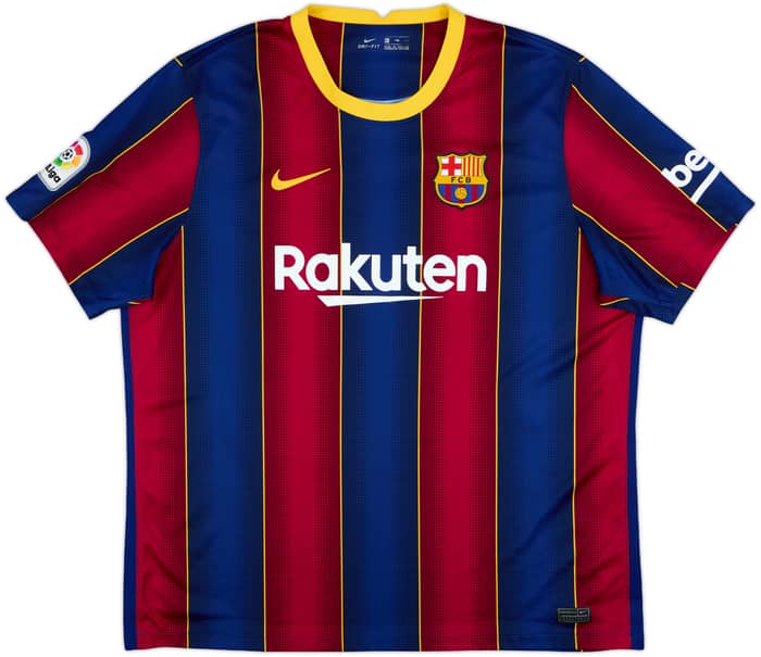 2020-21 Barcelona Home Shirt Messi #10 - 7/10 - (XXL)