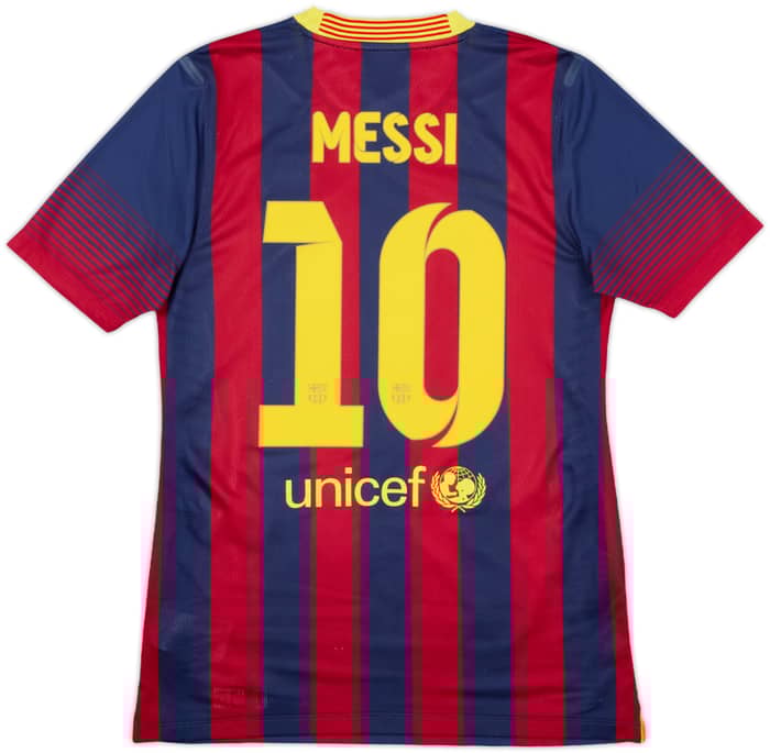 2013-14 Barcelona Authentic Home Shirt Messi #10 - 8/10 - (M)