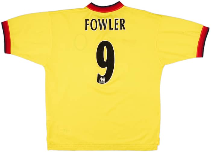 1997-99 Liverpool Away Shirt Fowler #9 - 8/10 - (XL)