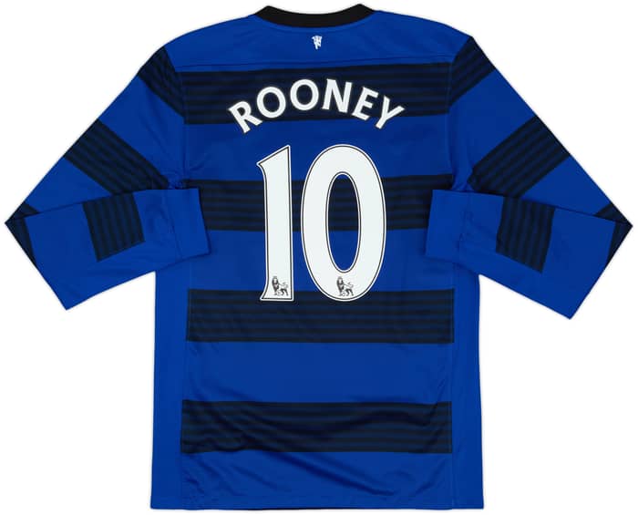 2011-13 Manchester United Away L/S Shirt Rooney #10 - 8/10 - (S)