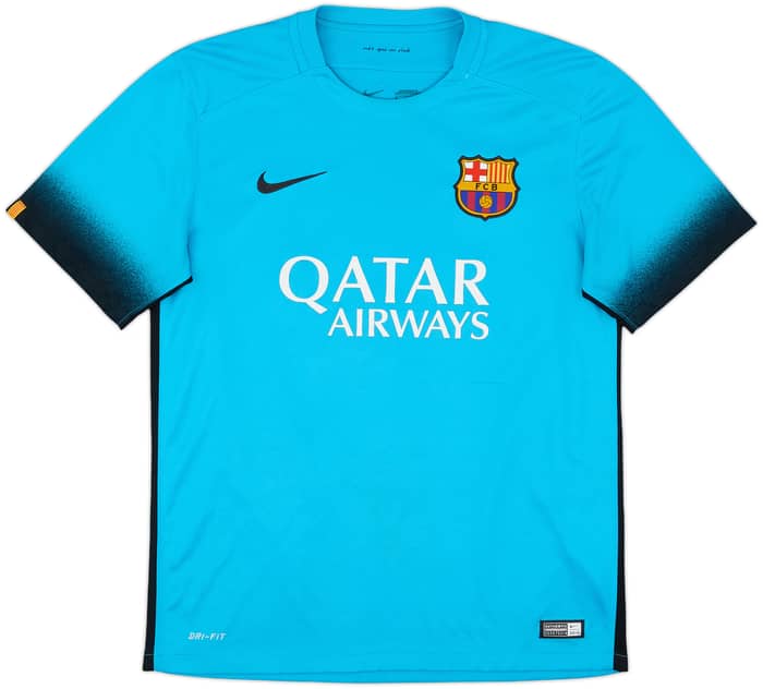 2015-16 Barcelona Third Shirt Suarez #9 - 7/10 - (M)