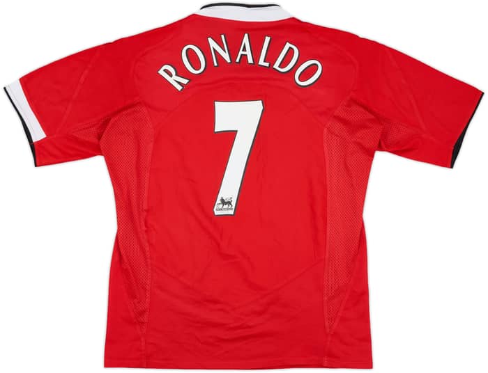 2004-06 Manchester United Home Shirt Ronaldo #7 - 8/10 - (M)